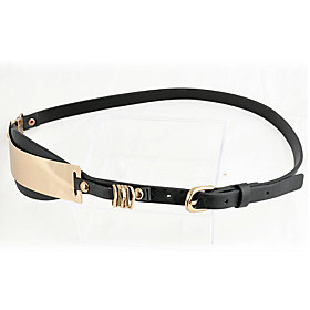 TS Rectangle Metal Buckle Wide Belt (More Colors)