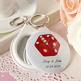 Personalized Mirror Key Ring - New Pattern A(set of 12)