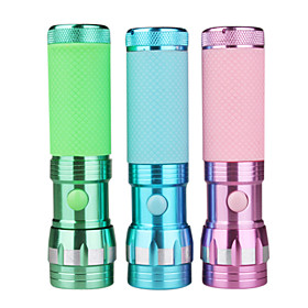 12 LED Mini Super Bright Hand Torch Aluminum Alloy Flashlight Lamp