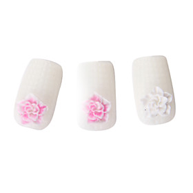 20pcs Crystal Flower Shape 3D Stickers