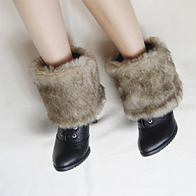 TS Medium Grey Faux Fur Shoe Cover (20cm)