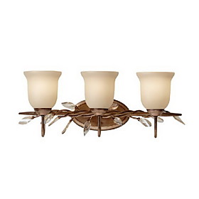 Stylish Crystal Wall Light with 3 Lights - Upward