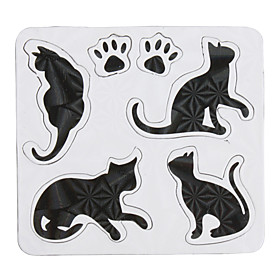 Cute Black Cat Shaped Fridge Magnets