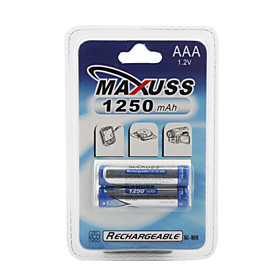 1250mAh 1.2V Ni-MH Rechargeable Battery (2 x AAA)