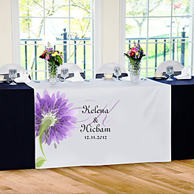 Personalize Reception Desk Table Runner - Flower