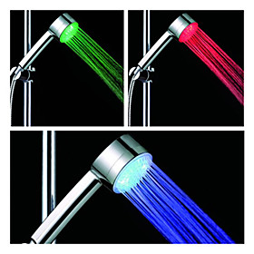 2.8-inch 5–LED Shower Head (Plastic, Chrome Finish)