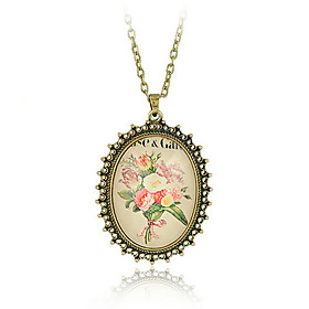 Flower Glass Necklace