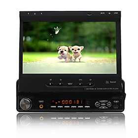7 Inch 1Din Car DVD Player with Bluetooth Radio TV