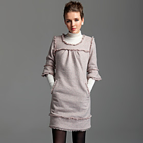 TS Checkered Half Sleeve Dress