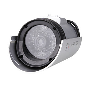 ext�rieur cam�ra de s�curit� factice avec la surveillance de faux l�gers