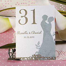 Personalized Table Number Card - Lover (set of 10)