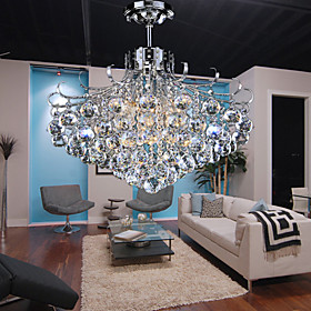 Crystal Pendant Light with 6 Lights