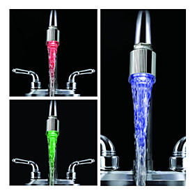 Handy Water Powered Kitchen LED Faucet Light (Plastic, Chrome Finish)