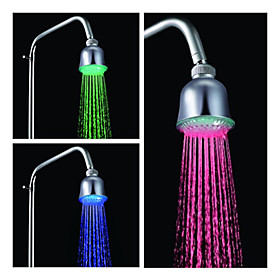 3.5-inch Water Powered Shower Head (Plastic, Chrome Finish)