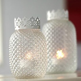LightInTheBox - Honeycomb Glass Lanterns (Set of 2)