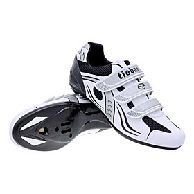 Cycling Road SPD Shoes With Fiberglass Sole And PVC Leather Upper Can Compatibility SPD,Look,SPD-R,SPD-SL