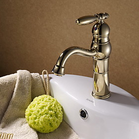 Classic Ti-PVD Finish Solid Brass Bathroom Sink Faucet