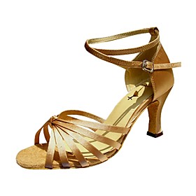 Customize Performance Dance Shoes Satin Upper Latin Shoes for Women