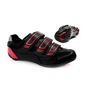 Cycling Road SPD Shoes With Fiberglass Sole And PVC Leather Upper Can Compatibility SPD,Look,SPD-R,SPD-SL