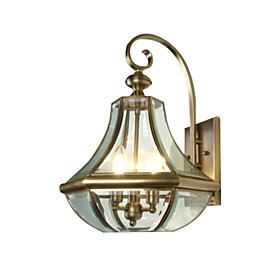 Antique Inspired Wall Light with 3 Lights
