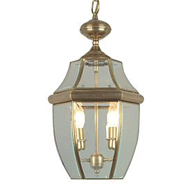 Stylish Pendant Light with 2 Lights - Antique Inspired