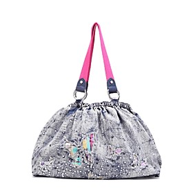 TS Rainbow Butterfly Soft Tote Bag (More Colors) (41cm 27cm 15cm)