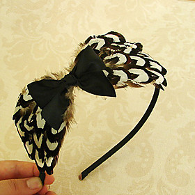TS Bow-tie and Feather Headband
