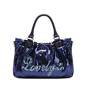 TS Blue Lovely Sequin Tote Bag(33cm 20cm 8cm)