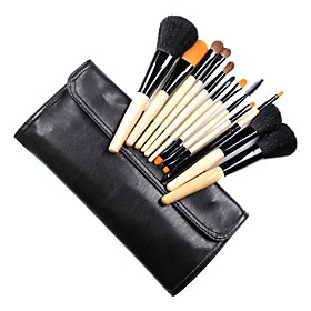 12Pcs Professional Cosmetic Brush With Free Leather Case