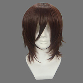 Anime: Bleach Category: Cosplay Wigs Fiber: Heat Resistant Fiber Wig Type: Short Wig Length (cm): 32 Color: Brown Net Weight (kg): 0.18 Bleach Keigo Asano Cosplay Wig