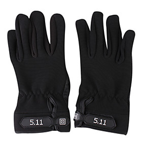 Anti-Slip Leather and Nylon Gloves Size M