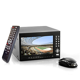 iProSecur - 4 Channel DVR Security System with 7 Inch LCD Screen (H. 264, 2x SATA HDD Interfaces)