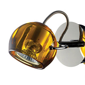 Stylish Designed Wall Light with Golden Shade