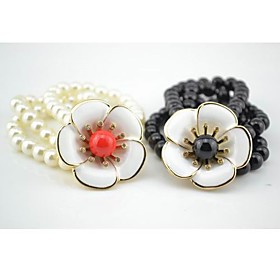 Pearl with Flower Bracelet Pearl with Flower Bracelet