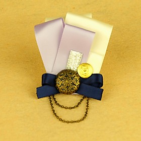 TS Handmade Fairy Lilac Bow Brooch Hairpin (Two Use)