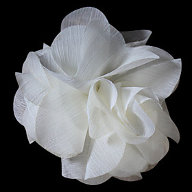 Gorgeous Cotton/Lace Bridal Flower Headpiece