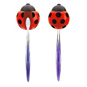 Red Ladybug Design Toothbrush Holder