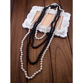 Layered Shell Pearl Necklace Layered Shell Pearl Necklace