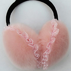Adjustable Pink Faux Fur Earmuffs
