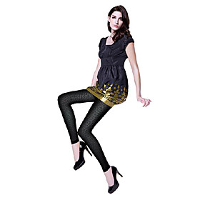 Snake Pattern Jacquard Footless Pantyhose Snake Pattern Jacquard Footless Pantyhose