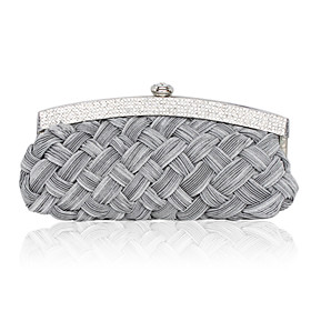 Silk with Crystal/Rhinestone Evening Handbags/Clutches/Cross-Body Bags/Shoulder Bags