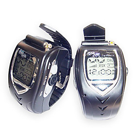 20 Channels Sliver Wrist Watch Style Walkie Talkie with Big Backlight LCD Screen