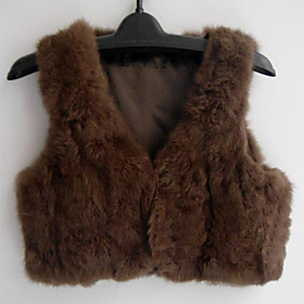 Style: Basic, Modern Fabric: Fur Color: Black, Brown Look After Me: Dry clean only Size: F TS Quality Fur Mini Vest