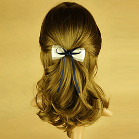 TS Handmade Blue Bow Spring Hairclip