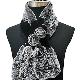 High Quality Handmade Rex Rabbit Fur Casual/Outdoor/Winter Scarf