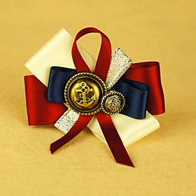 TS Handmade Red and Blue Hair Brooch TS Handmade Red and Blue Hair Brooch