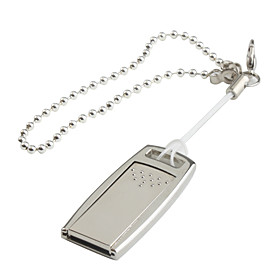 8GB Mini Retractable Keychain Style USB Flash Drive (Silver)
