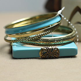 Bohemian Turquoise Sculpture Bangles