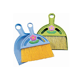 Tabletop Broom with Dustpan (Assorted Colors)