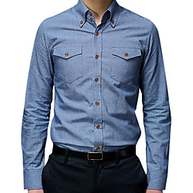 Man's Fashion Shirt Long Sleeve Adjustable Man's Fashion Shirt Long Sleeve Adjustable
